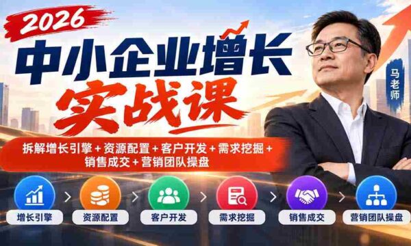 2026年中小企业加速发展攻略：揭秘增长动力、资源分配、客户拓展、需求洞察、销售达成与营销团队管控