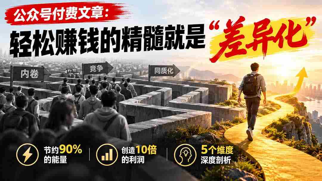 揭秘公众号盈利之道：差异化内容，轻松实现财富增长
