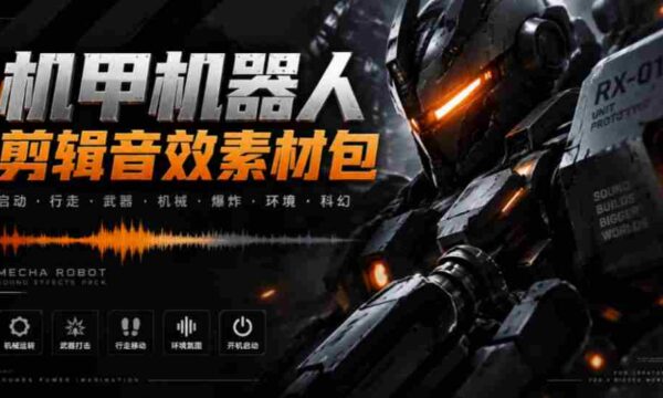 探寻机甲音效秘境：精选机器人变形能量移动音效，汉化无损素材大集合，Boom Library Mechs&Robots倾情呈现
