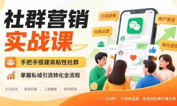 实战解析：教你一步步构建紧密社群，精通私域流量导入与转化技巧