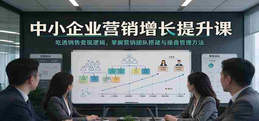 深度解码中小企业营销增长秘诀：精通销售转化技巧，学会高效营销团队组建与运营管控