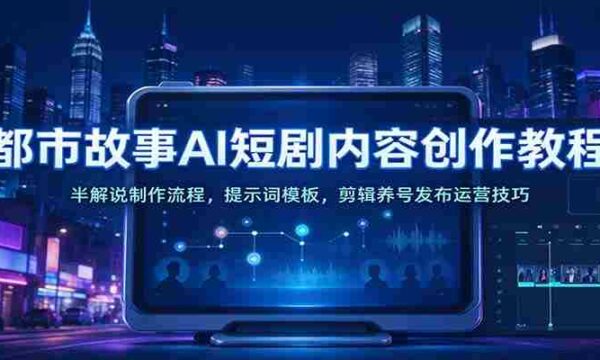 AI助力都市题材短剧创作指南：深度解析制作步骤、提示模板及剪辑推广策略