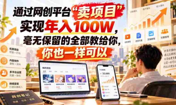 揭秘网络创业平台“项目销售”之道：轻松实现年薪百万，倾囊相授教你成功秘诀！