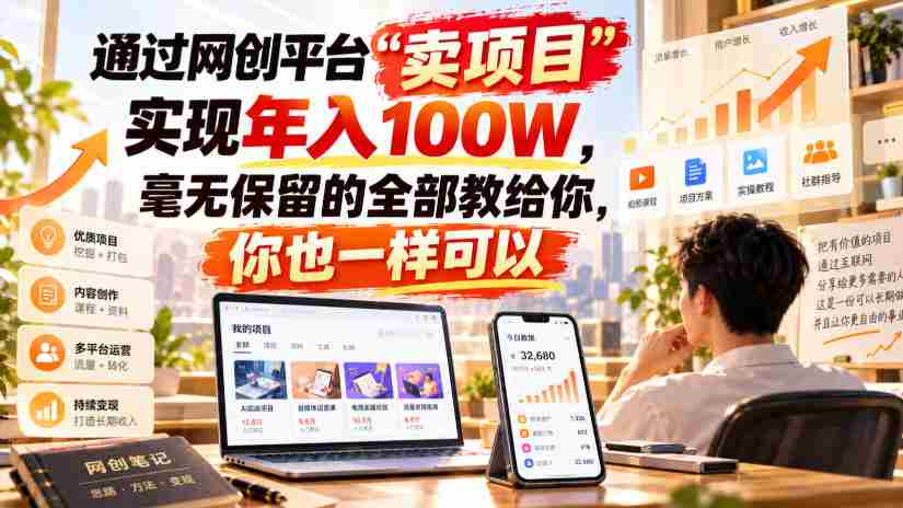 揭秘网络创业平台“项目销售”之道：轻松实现年薪百万，倾囊相授教你成功秘诀！