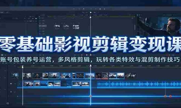 影视剪辑新手速成指南：打造高颜值账号，掌握多元剪辑风格，轻松驾驭特效混剪艺术