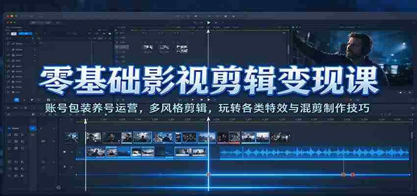 影视剪辑新手速成指南：打造高颜值账号，掌握多元剪辑风格，轻松驾驭特效混剪艺术