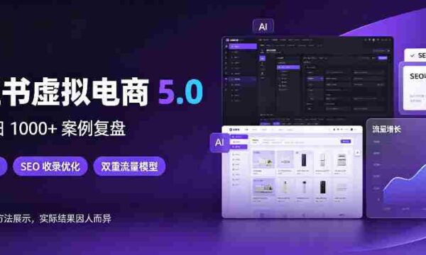 揭秘：小红书电商新纪元，店铺日销千单，AI技术与SEO优化，双管齐下流量无忧