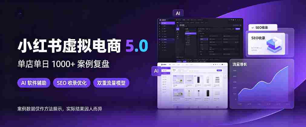 揭秘：小红书电商新纪元，店铺日销千单，AI技术与SEO优化，双管齐下流量无忧