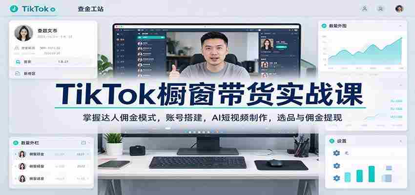 揭秘TikTok带货攻略：深度解析网红分成机制，打造个人账号，AI短视频高效制作，精选商品与佣金轻松提取