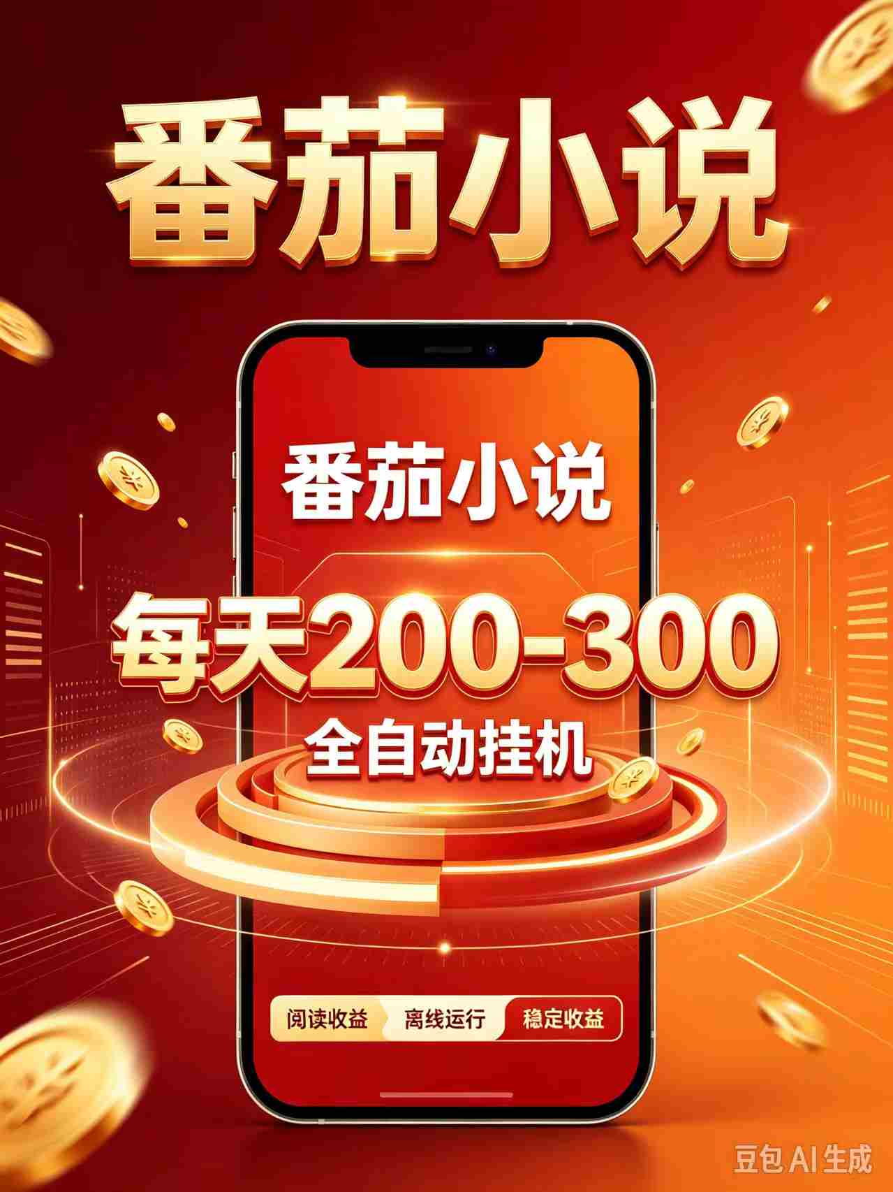 番茄小说自动赚钱神器，零门槛日赚200-300，热门项目抢手异常