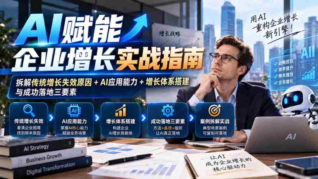 揭秘AI助力企业腾飞之道：剖析增长困境、挖掘AI潜能与构建高效增长架构实战攻略