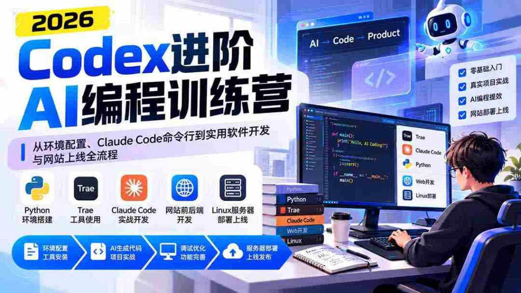 解码AI编程精英班：环境搭建、Claude Code实操至软件开发与网站部署全程攻略