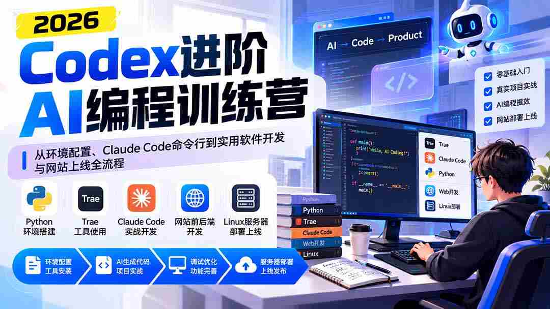 解码AI编程精英班：环境搭建、Claude Code实操至软件开发与网站部署全程攻略