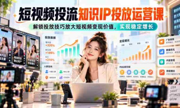 短视频流量运营秘籍：掌握投放策略，提升变现效能，助力持续增收