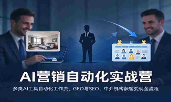 实战演练：AI营销自动化全攻略，多工具打造高效工作流，地理与搜索引擎优化，中介机构客户转化秘诀一网打尽