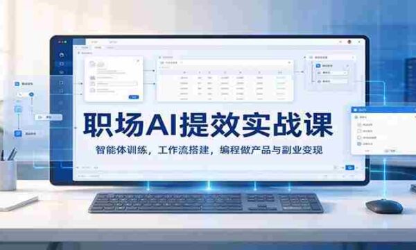 职场智能助手高效指南：打造AI智能体，构建工作流，编程创作与副业盈利之道