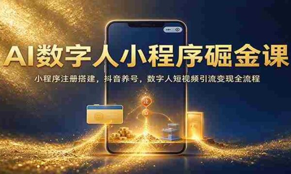 AI数字人应用搭建攻略：从小程序注册到抖音运营，揭秘数字人短视频引流赚钱全技巧