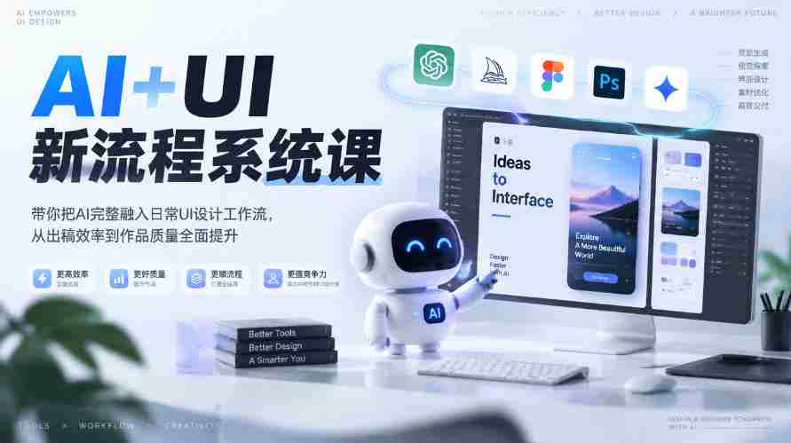零水印】探索AI与UI结合新途径：全面升级设计工作流，高效提升出稿与作品质量（2026年春季课程第4期）