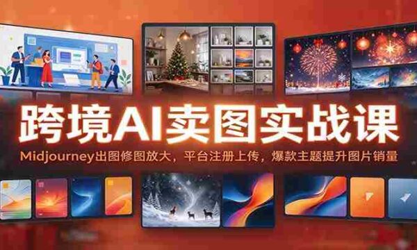 探索跨境AI图像营销之道：Midjourney图像处理与优化技巧，轻松注册平台，打造爆款主题，提升图片销售业绩