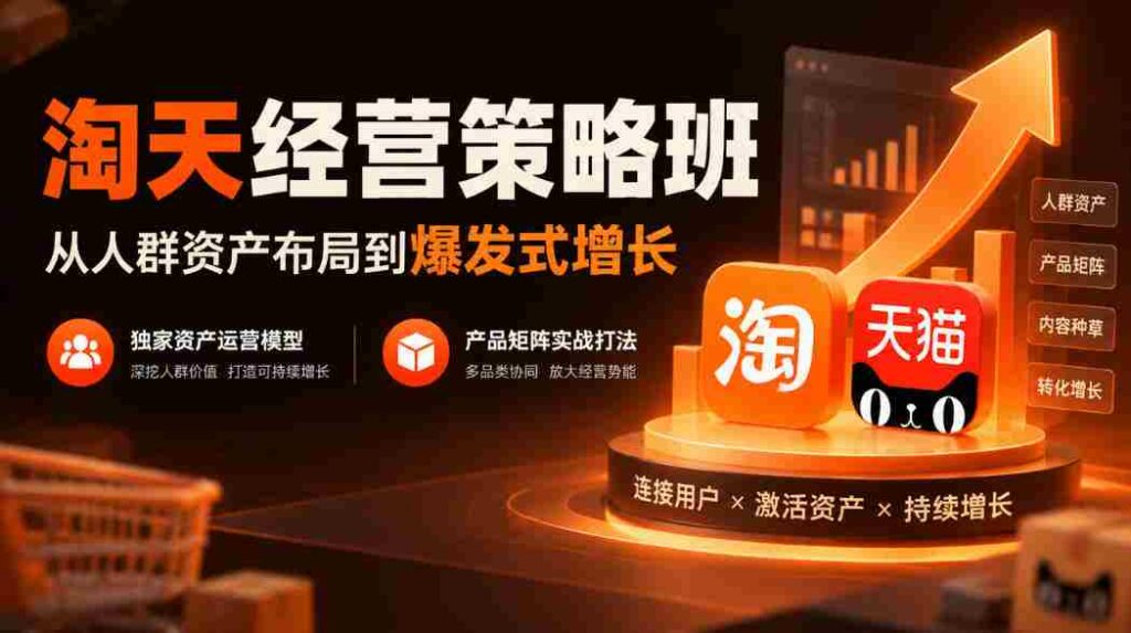 探索淘天经营奥秘：从精准人群布局至迅猛增长，揭秘独门资产运营模式，实战产品矩阵战略攻略