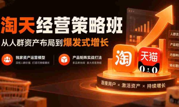 探索淘天经营奥秘：从精准人群布局至迅猛增长，揭秘独门资产运营模式，实战产品矩阵战略攻略
