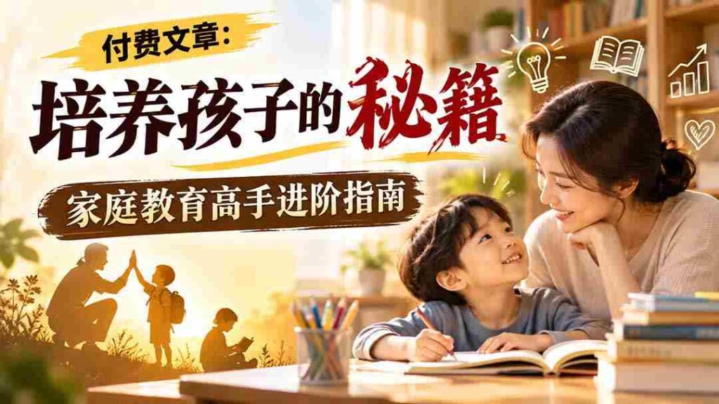 揭秘：育子宝典大公开，家庭教育达人升级攻略