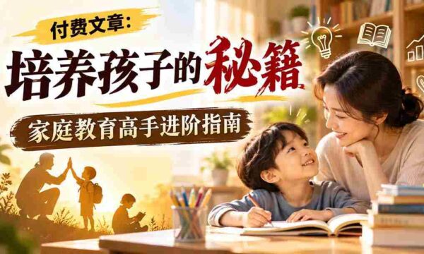 揭秘：育子宝典大公开，家庭教育达人升级攻略