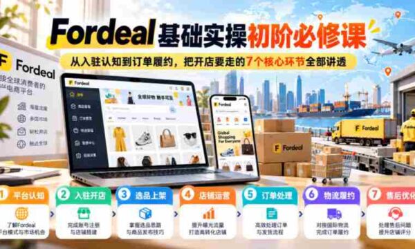 深入浅出解析Fordeal：从入驻入门到订单完成，掌握7大开店关键步骤