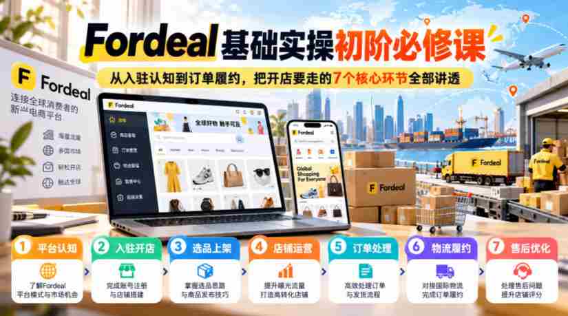 深入浅出解析Fordeal：从入驻入门到订单完成，掌握7大开店关键步骤