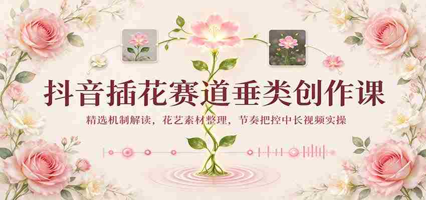 揭秘抖音插花热潮：揭秘精选机制，整理花艺素材，掌握中长视频节奏实操技巧
