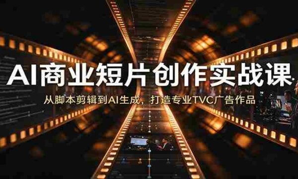 AI短片商业制作攻略：从剧本编写至AI制作，塑造专业TVC广告佳品