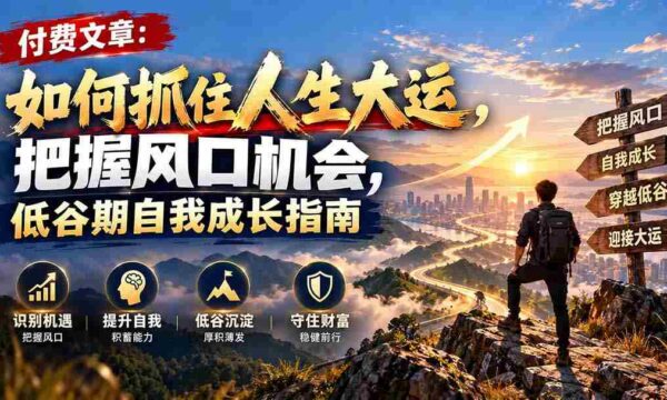深度解析：解锁人生巅峰，掌握时运脉动，逆境突破之道全攻略