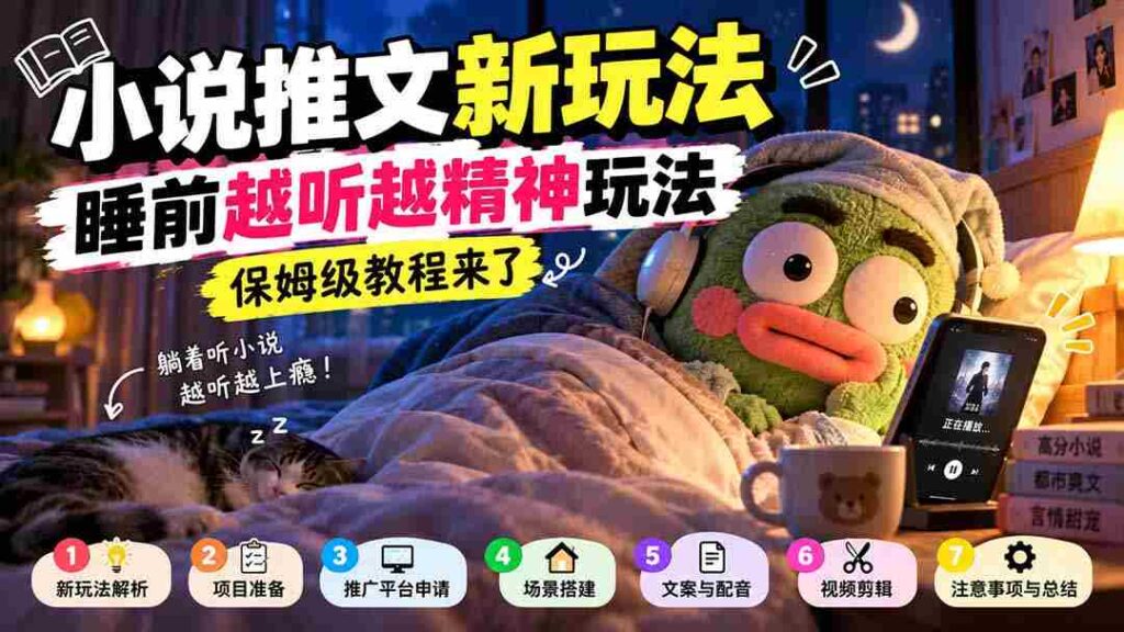 小说睡前听趣攻略，助你入梦更精神，保姆级教学大放送