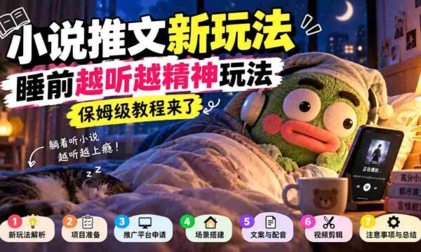小说睡前听趣攻略，助你入梦更精神，保姆级教学大放送