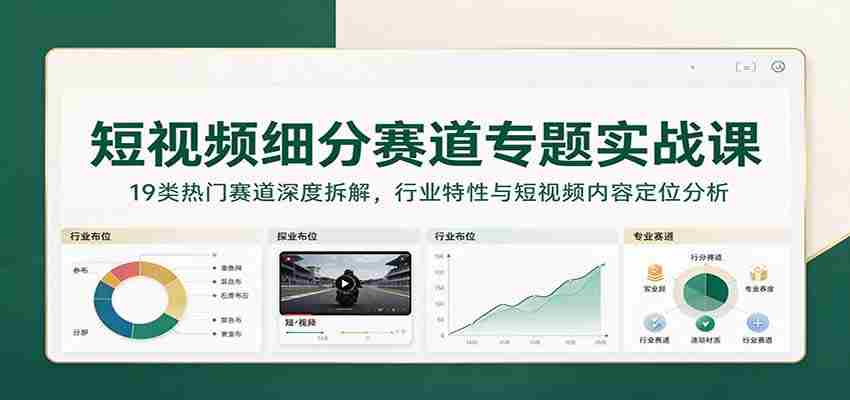揭秘短视频行业：19大热门领域深度剖析，探析特性及内容策略定位