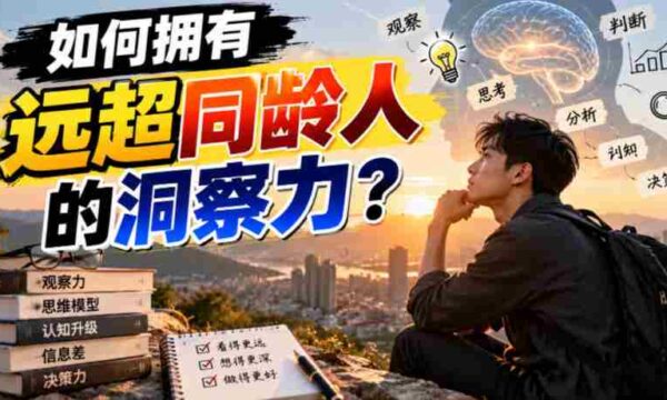 揭秘：如何轻松超越同龄，掌握独到洞察力？