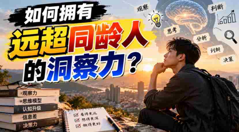 揭秘：如何轻松超越同龄，掌握独到洞察力？