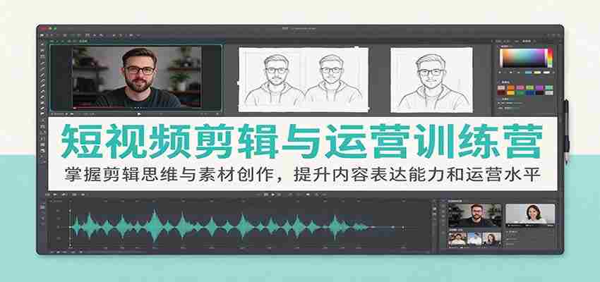 短视频制作与运营实战班：解锁剪辑技巧与素材创意，强化内容输出与运营技能