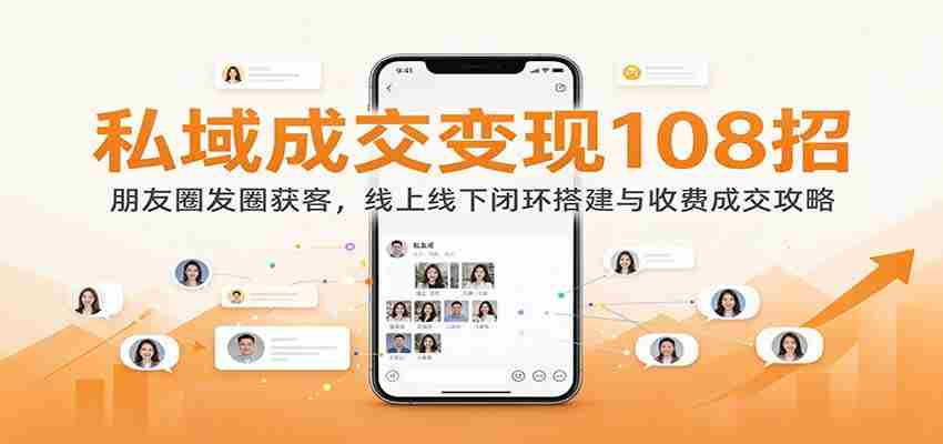揭秘108种私域变现技巧：朋友圈引流攻略，线上线下闭环构建与盈利策略