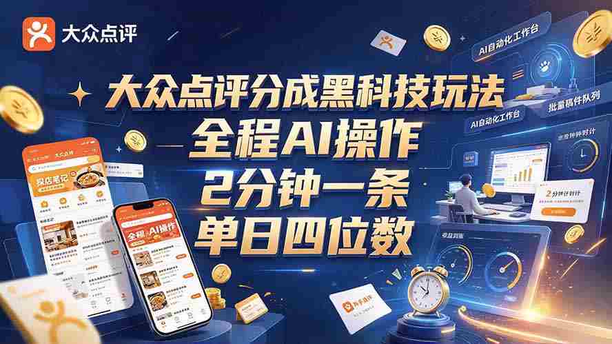 全网独享评分新花样，AI智能创作速成篇，仅需两分，新手轻松日入四千