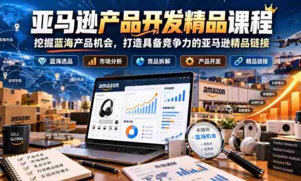 探秘亚马逊：打造高竞争力链接的蓝海产品开发秘籍课