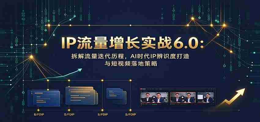 AI时代IP影响力提升秘籍6.0：流量进化轨迹剖析，短视频制作与AI助力IP辨识度攻略