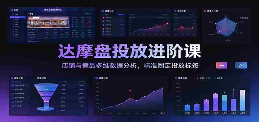 深度解析达摩盘投放高级课程：全方位店铺及竞品数据洞察，助力精准定位广告标签