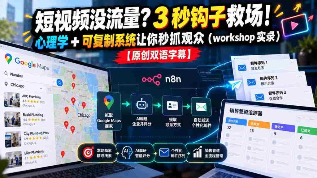 流量枯竭短视频？掌握3秒关键钩子，心理学结合复制策略，轻松锁定观众眼球（现场workshop精彩回顾）【独家双语呈现