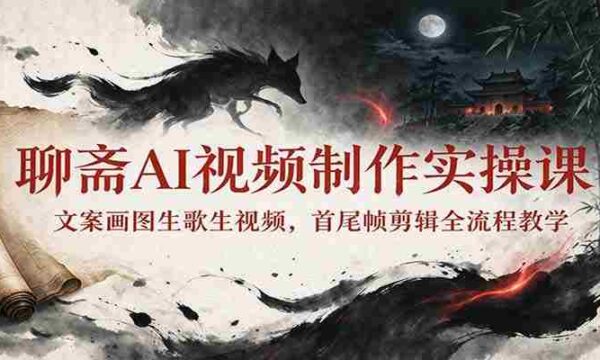 探索聊斋AI视频制作：从文案到视频，一课掌握全流程剪辑技巧