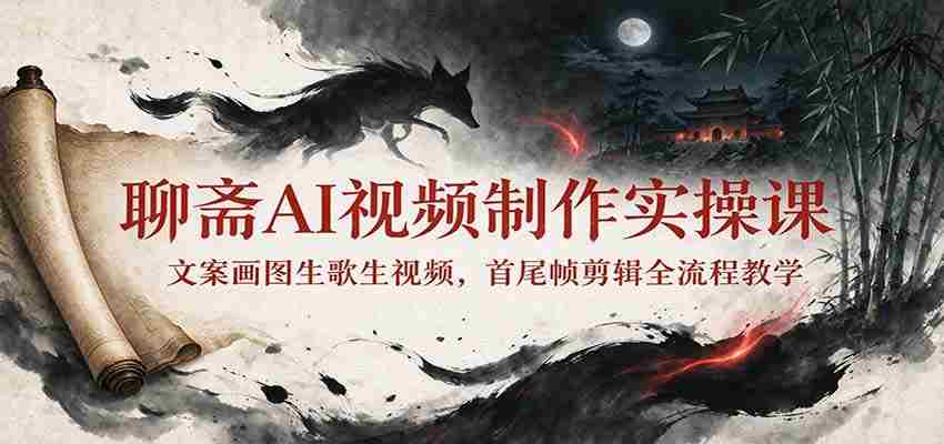 探索聊斋AI视频制作：从文案到视频，一课掌握全流程剪辑技巧