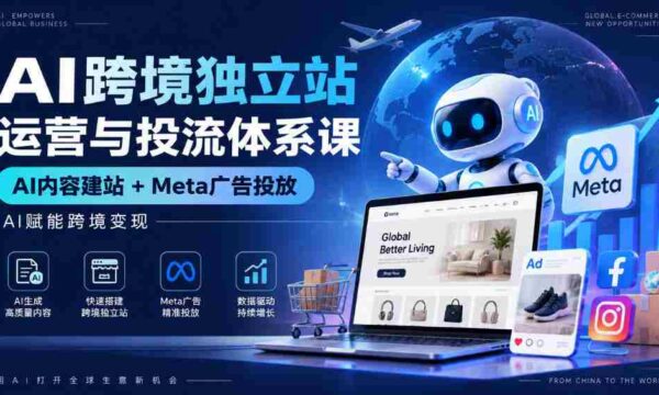 AI驱动全球电商独立站运营攻略：智能建站与Meta广告投放，助力跨境盈利新篇章