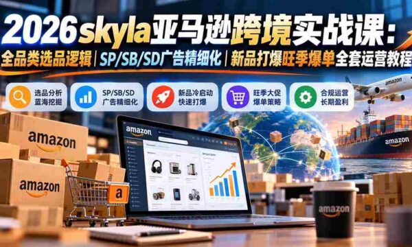 亚马逊跨境电商实战教学：10月19日更新，全面解析全品类精选策略与广告优化，助你旺季新品畅销运营指南