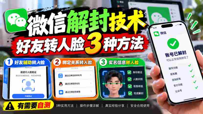 揭秘微信解封技巧：探索3种好友人脸转账新法，引入外来技术，快来实测体验