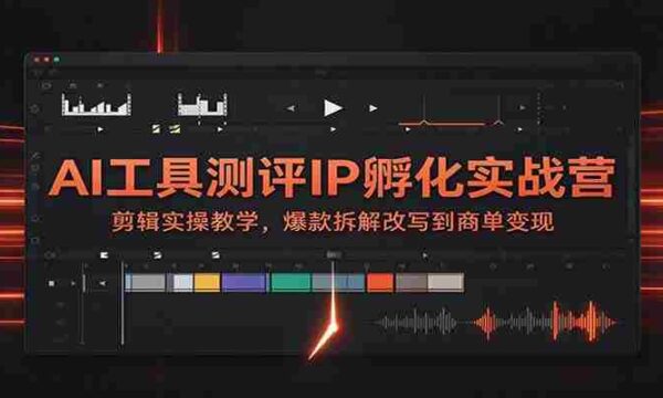 揭秘AI工具实战训练营：剪辑技巧大公开，爆款案例深度剖析，从内容创作到商业变现一网打尽